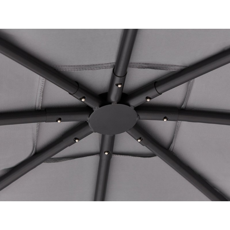 Pawilon ogrodowy VOMERO Metal 305 cm 305 cm Szary