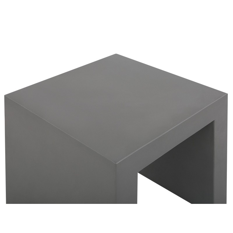 Zestaw ogrodowy ze stołkami dla 4 osób OLBIA/TARANTO Beton Szary