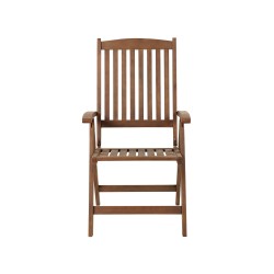 Zestaw ogrodowy dla 6 osób AMANTEA Drewno akacjowe Ciemnobrązowy