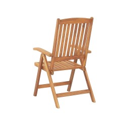 Zestaw mebli balkonowych z poduszkami Składane JAVA Drewno Bordowy