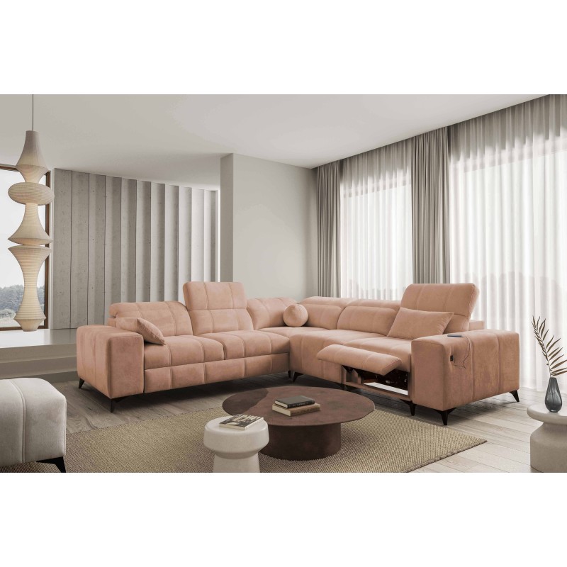 Кутовий диван Ballagio III Mix з функцією сну та відпочинку | Найвища якість Плетіння, Spring 1112