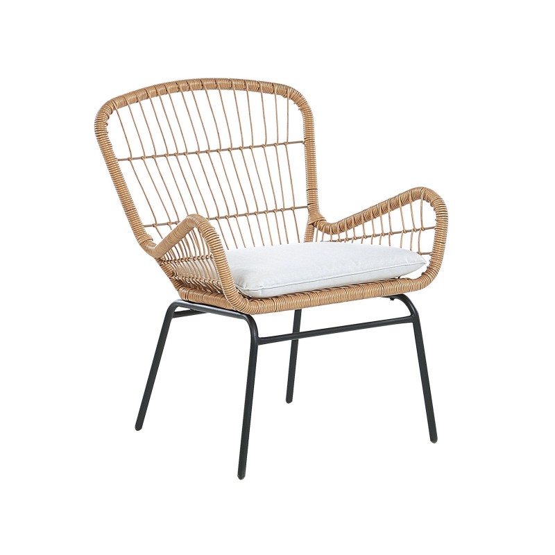 Zestaw mebli balkonowych z poduszkami LABICO Technorattan Jasnobrązowy