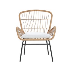 Zestaw mebli balkonowych z poduszkami LABICO Technorattan Jasnobrązowy