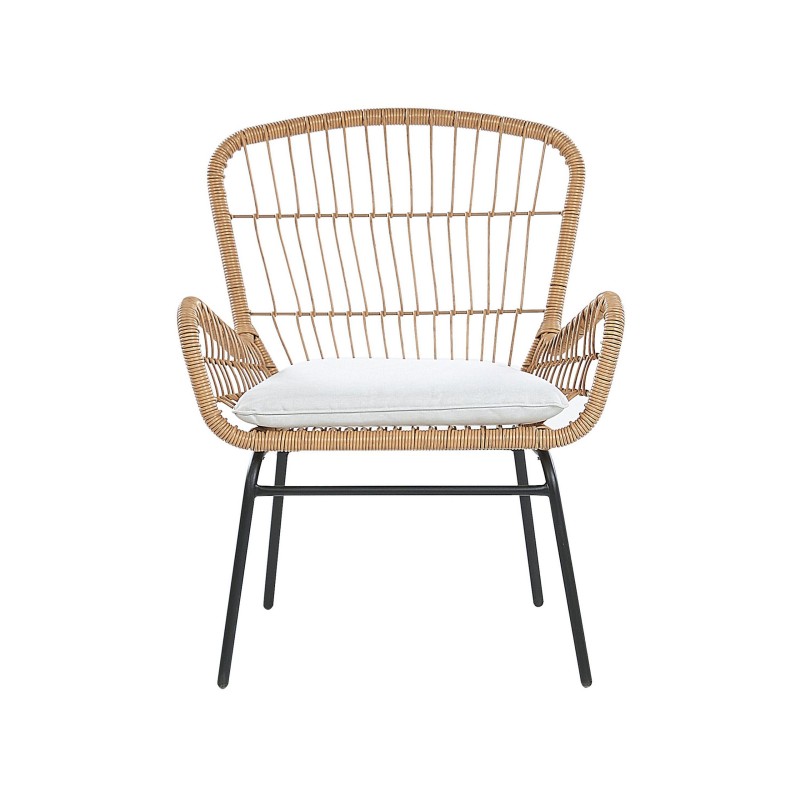 Zestaw mebli balkonowych z poduszkami LABICO Technorattan Jasnobrązowy