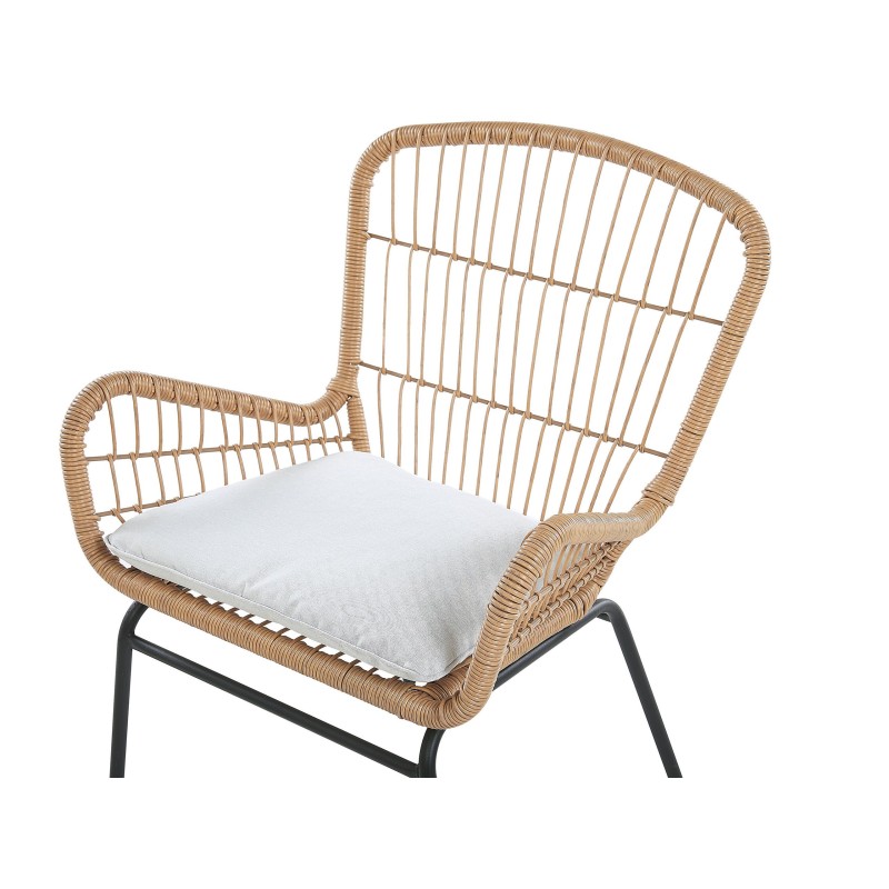 Zestaw mebli balkonowych z poduszkami LABICO Technorattan Jasnobrązowy