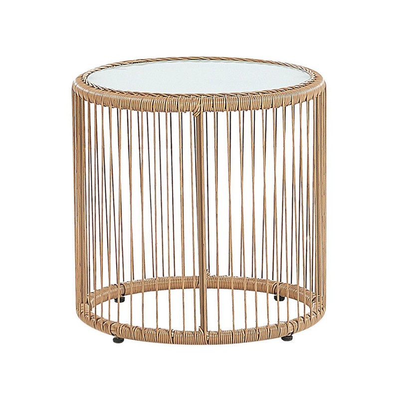 Zestaw mebli balkonowych z poduszkami LABICO Technorattan Jasnobrązowy