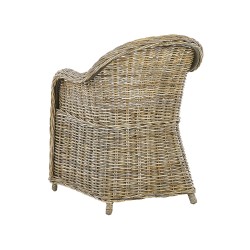 Zestaw ogrodowy dla 4 osób SUSUA/OLBIA z poduszkami Beton Jasnobrązowy