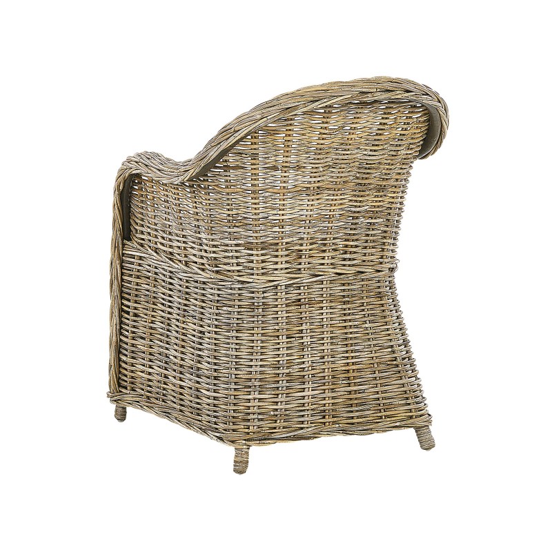 Zestaw ogrodowy dla 4 osób SUSUA/OLBIA z poduszkami Beton Jasnobrązowy