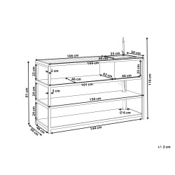 Wyspa kuchenna ogrodowa ze zlewem AVETRANA Metal Czarny