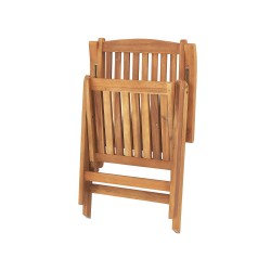 Zestaw ogrodowy dla 6 osób JAVA Drewno akacjowe Jasnobrązowy