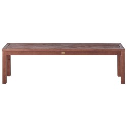 Zestaw ogrodowy z ławkami dla 6 osób TUSCANIA Drewno eukaliptusowe Ciemnobrązowy