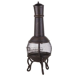 Palenisko ogrodowe z grillem TACORA Metal Czarny