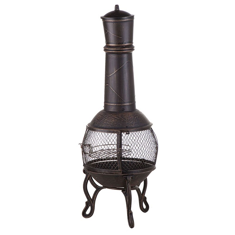 Palenisko ogrodowe z grillem TACORA Metal Czarny