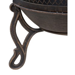 Palenisko ogrodowe z grillem TACORA Metal Czarny