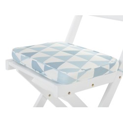 Zestaw mebli balkonowych z poduszkami Składane FIJI Drewno Niebieski