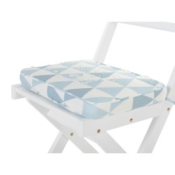 Zestaw mebli balkonowych z poduszkami Składane FIJI Drewno Niebieski