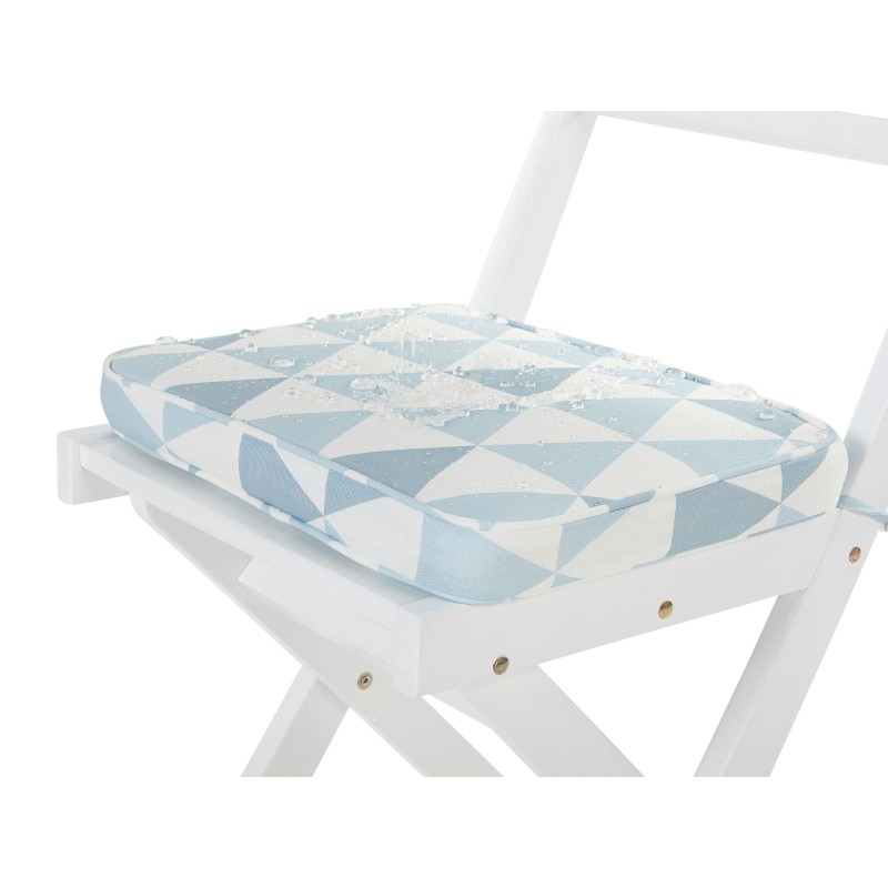 Zestaw mebli balkonowych z poduszkami Składane FIJI Drewno Niebieski