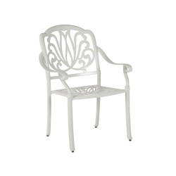 Zestaw ogrodowy dla 4 osób ANCONA z poduszkami Metal Biały