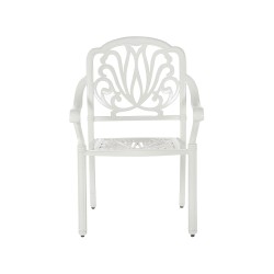 Zestaw ogrodowy dla 4 osób ANCONA z poduszkami Metal Biały