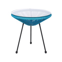 Zestaw mebli balkonowych ACAPULCO II Technorattan Niebieski