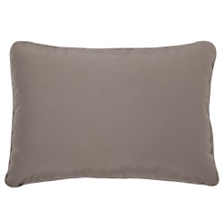 Ławka ogrodowa z poduchą PORTICI 210 cm Drewno eukaliptusowe Jasny brąz/ beżowoszary