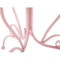 Stolik bistro ALBINIA 70 cm 70 cm Metal Różowy