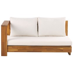 Narożnik ogrodowy dla 5 osób MARETTIMO Prawostronny Certyfikowane drewno akacjowe Brązowy