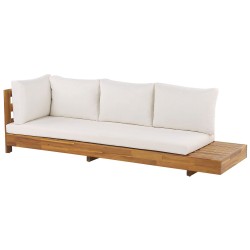 Narożnik ogrodowy dla 5 osób MARETTIMO Prawostronny Certyfikowane drewno akacjowe Brązowy