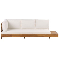 Narożnik ogrodowy dla 5 osób MARETTIMO Prawostronny Certyfikowane drewno akacjowe Brązowy