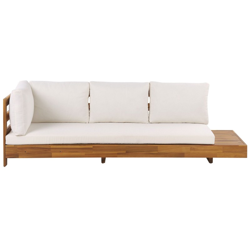 Narożnik ogrodowy dla 5 osób MARETTIMO Prawostronny Certyfikowane drewno akacjowe Brązowy