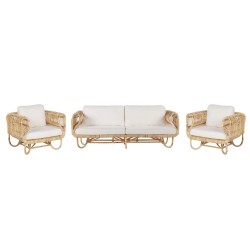 Zestaw ogrodowy dla 4 osób DOLCEDO Rattan Beżowy