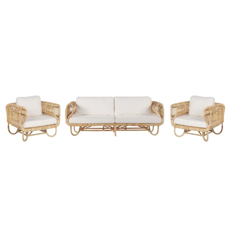 Zestaw ogrodowy dla 4 osób DOLCEDO Rattan Beżowy