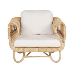 Zestaw ogrodowy dla 4 osób DOLCEDO Rattan Beżowy