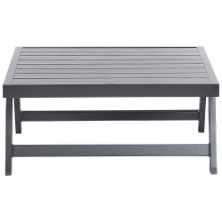 Narożnik ogrodowy ze stolikiem dla 5 osób COCCORINO Metal Szary