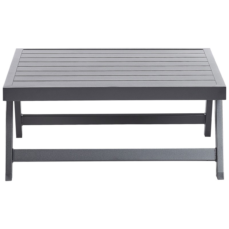 Narożnik ogrodowy ze stolikiem dla 5 osób COCCORINO Metal Szary