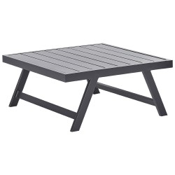 Narożnik ogrodowy ze stolikiem dla 5 osób COCCORINO Metal Szary
