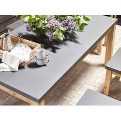 Stół ogrodowy OSTUNI 180 cm 90 cm Beton Szary