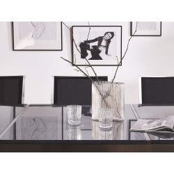 Stół ogrodowy GROSSETO 220 cm 100 cm Polerowany Granit Szary