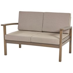 Zestaw ogrodowy ze stolikiem dla 4 osób MANILA Certyfikowane drewno akacjowe Ciemnobrązowy