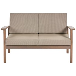 Zestaw ogrodowy ze stolikiem dla 4 osób MANILA Certyfikowane drewno akacjowe Ciemnobrązowy