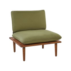 Zestaw ogrodowy ze stolikiem dla 2 osób FRASCATI Modułowy Certyfikowane drewno akacjowe Oliwkowy