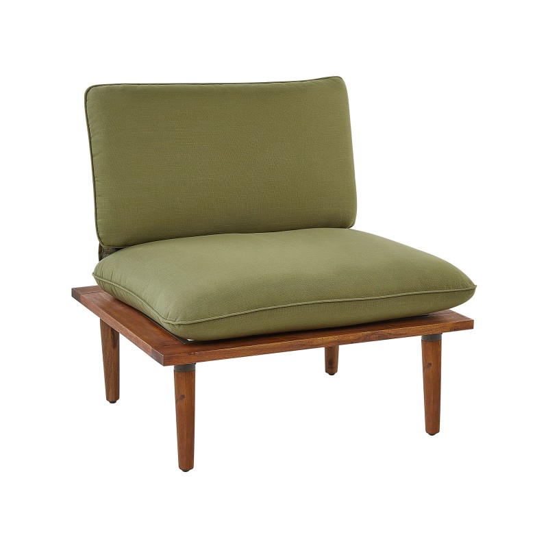 Zestaw ogrodowy ze stolikiem dla 2 osób FRASCATI Modułowy Certyfikowane drewno akacjowe Oliwkowy