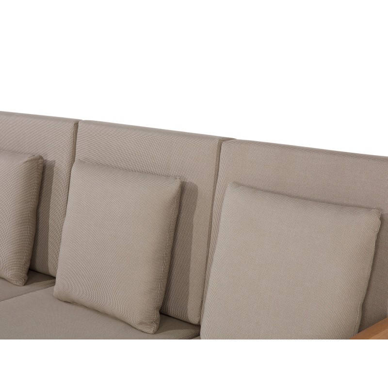 Zestaw ogrodowy ze stolikiem dla 7 osób PATAJA Certyfikowane drewno akacjowe Jasnobrązowy