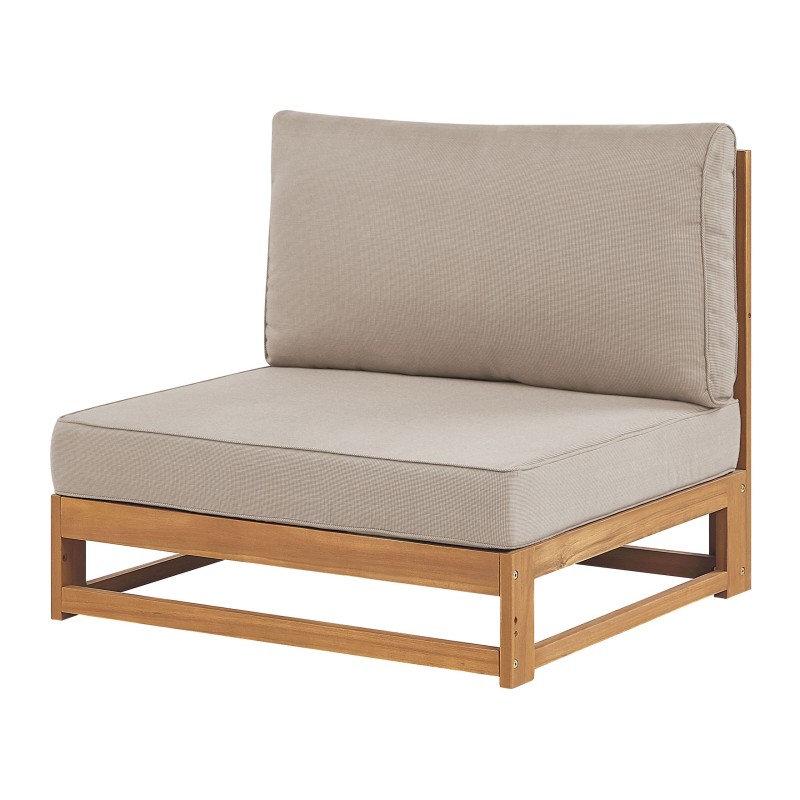 Zestaw ogrodowy ze stolikiem dla 5 osób TIMOR Modułowy Certyfikowane drewno akacjowe Jasnobrązowy