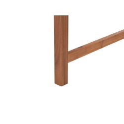 Ławka ogrodowa z poduchą VIVARA 180 cm Certyfikowane drewno akacjowe Bordowy