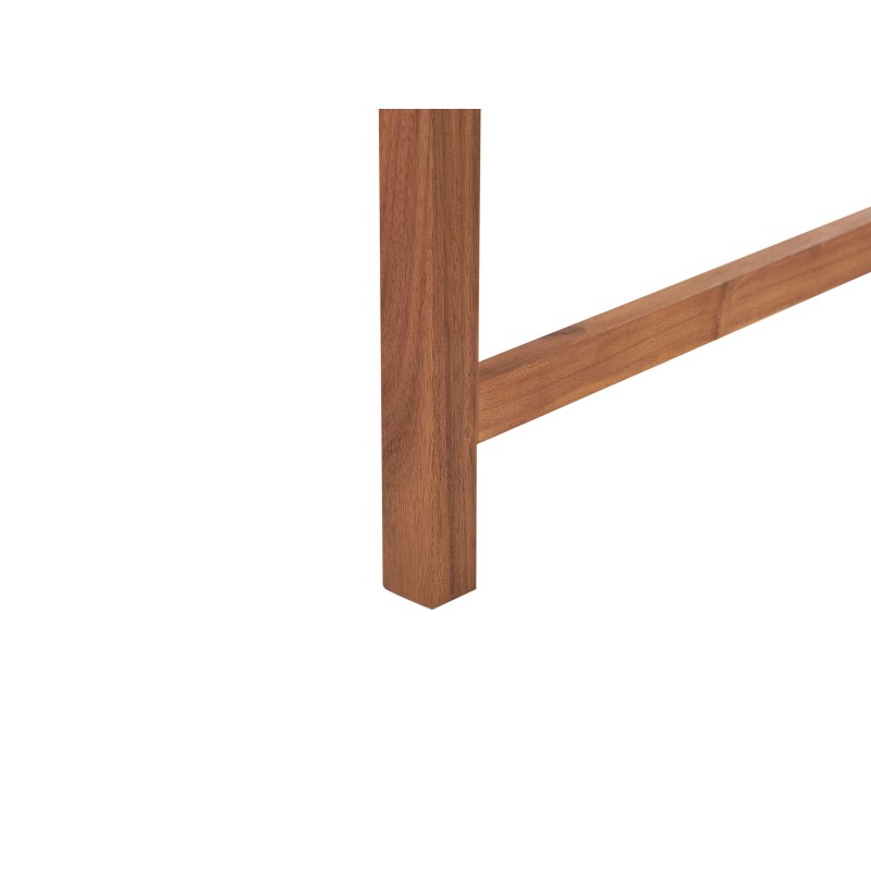 Ławka ogrodowa z poduchą VIVARA 180 cm Certyfikowane drewno akacjowe Bordowy