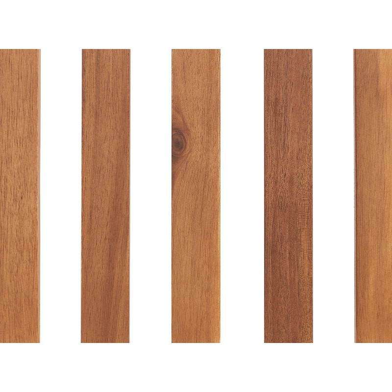 Ławka ogrodowa z poduchą VIVARA 180 cm Certyfikowane drewno akacjowe Bordowy