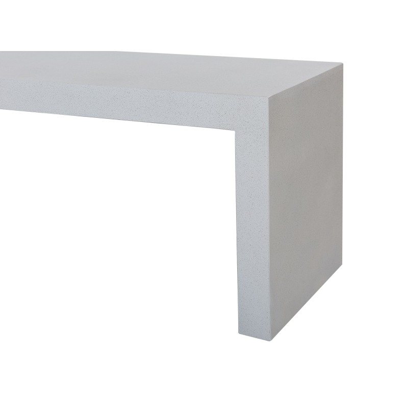 Ławka ogrodowa TARANTO 150 cm Beton Biały