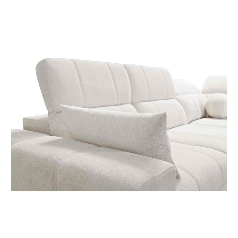 Ecksofa Ballagio III Mix mit Schlaffunktion und Relaxfunktion | Höchste Qualität Flechtwerk, Spring 1102