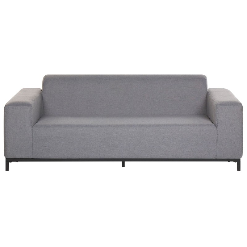 Sofa ogrodowa szara z czarnym ROVIGO
